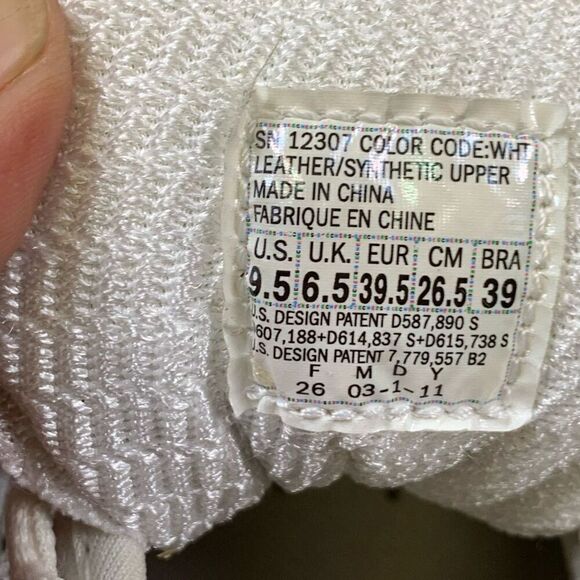 Skechers Shape Ups Women’s Size 9.5 Toning Athletic Sneakers White Leather - Picture 10 of 10